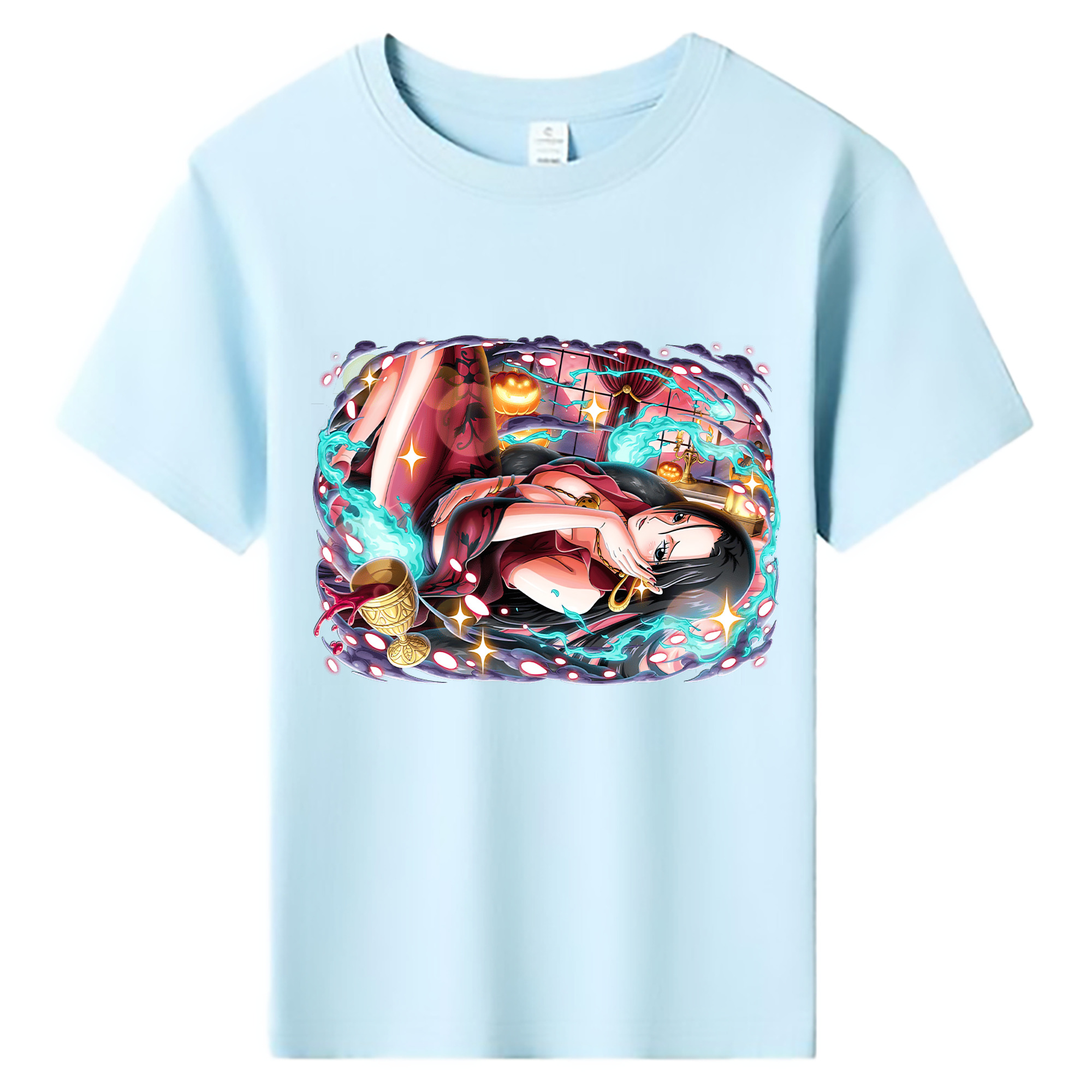 ワンピース ボア・ハンコック ONE PIECE Boa·Hancock 綿100％キッズTシャツ（フロントプリント）